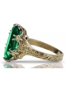 Vintage Ring Emerald 14K Yellow gold vrc084y